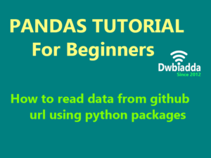 how to read data from github url using python packages