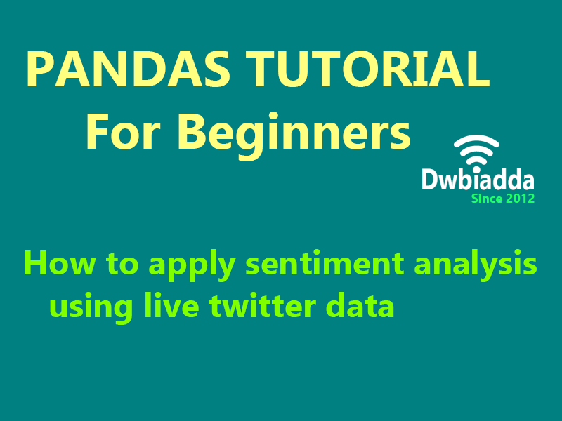 how to apply sentiment analysis using live twitter data