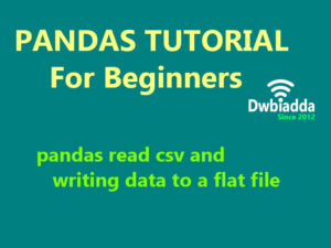python pandas read csv and writing data to a flat file