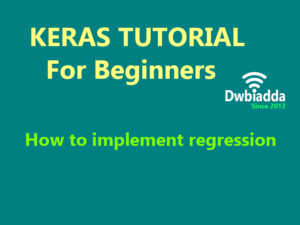 how to implement regression using keras